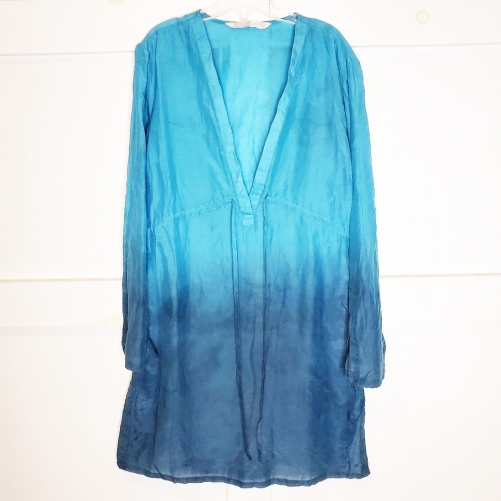 Athleta cover-up swim tunic dress Laguna Dip Dye